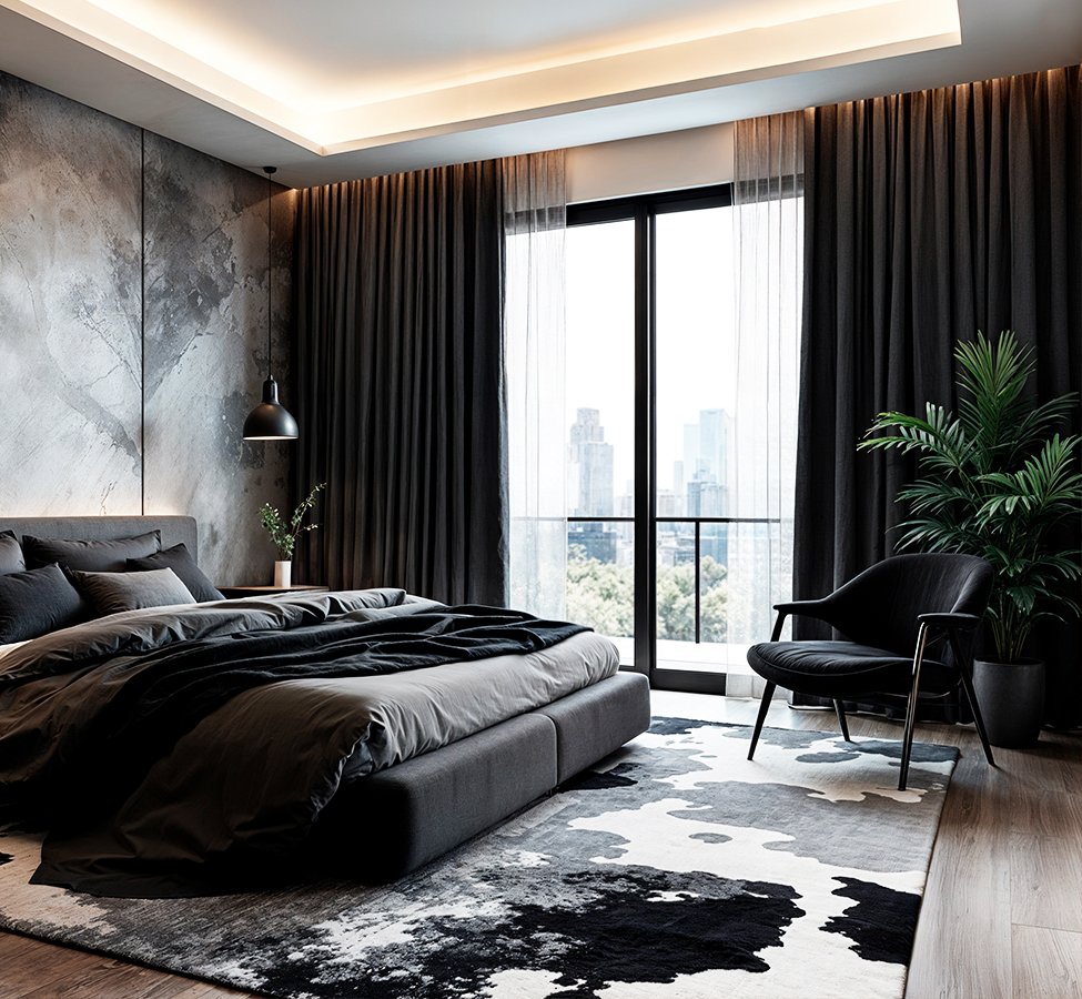 Modern bedroom interior